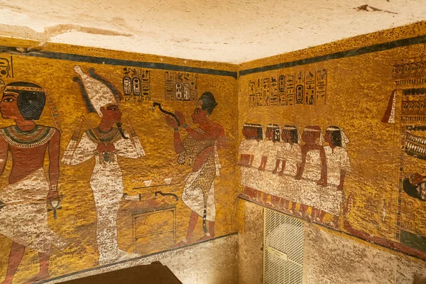 Túmulo Faraó Tutancâmon Vale Dos Reis Luxor Egito — Fotografia de Stock