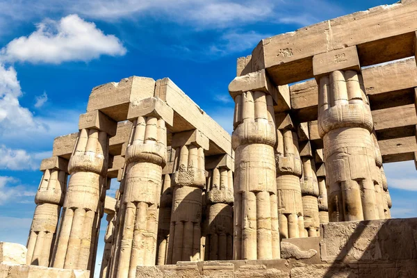 Luxor Temple Słoneczny Dzień Luxor Egipt — Zdjęcie stockowe