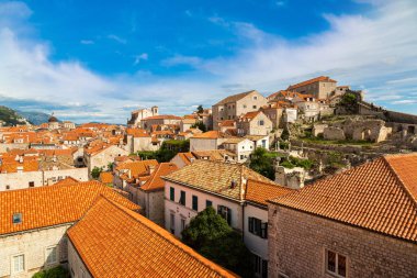 Eski şehirde Dubrovnik bir güzel yaz günü, Hırvatistan