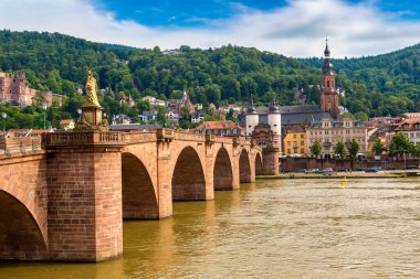 Eski Bridge'de bir güzel yaz günü, Almanya Heidelberg