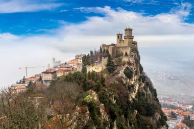San Marino Rocca della Guaita kalede kış günü