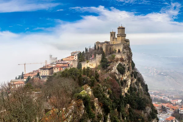 Rocca Della Guaita Fortress San Marino Winter Day — Stock Photo, Image
