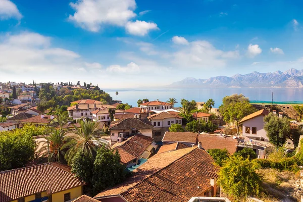 Güzel Yaz Günü Antalya Türkiye Nin Panoramik Havadan Görünümü — Stok fotoğraf