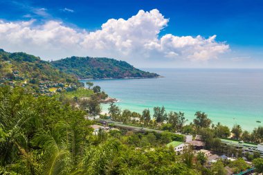 Tayland 'da bir yaz günü Phuket' in panoramik manzarası