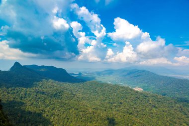 Malezya 'daki Langkawi adasının panoramik hava manzarası