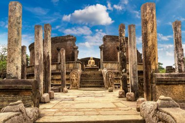 Polonnaruwa Arkeoloji Müzesi 'ndeki Vatadage kalıntıları, Sri Lanka