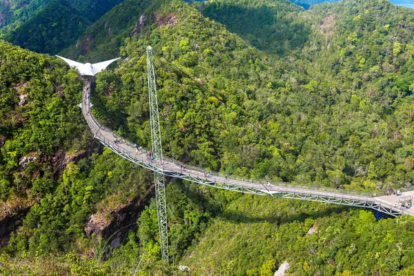 Sky Bridge Sur Île Langkawi Une Journée Été Malaisie — Photo