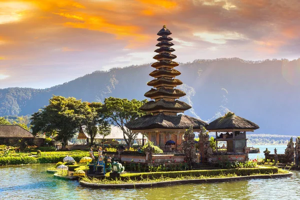 Pura Ulun Danu Beratan Bedugul Temple Lake Bali Indonesia — Stock Photo, Image