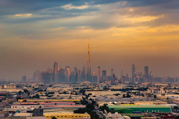 Cityscape Dubai Sunset Dubai United Arab Emirates — Stock Photo, Image