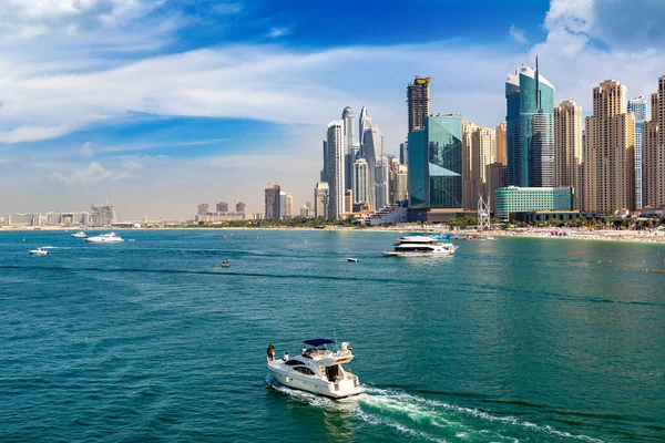 Dubai Marina Einem Sonnigen Tag Vereinigte Arabische Emirate — Stockfoto