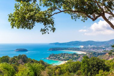 Tayland 'da bir yaz günü Phuket' te Karon Manzarası