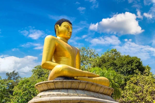 Riesiger Sitzender Buddha Viharamahadevi Park Colombo Sri Lanka — Stockfoto