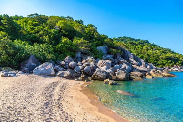 Hermosa Playa Hin Wong Isla Koh Tao Tailandia — Foto de Stock