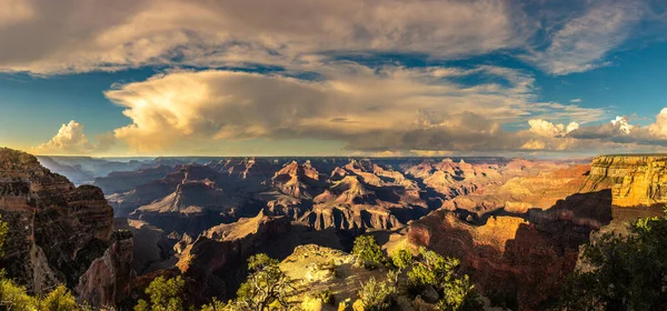 Panorama Grand Canyon National Park Powell Point Pôr Sol Arizona — Fotografia de Stock