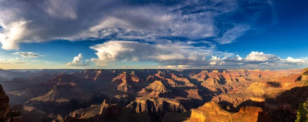 Panorama Grand Canyon National Park Powell Point Pôr Sol Arizona — Fotografia de Stock