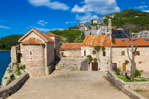 Cittadella Nel Centro Storico Budva Una Bella Giornata Estiva Montenegro — Foto Stock
