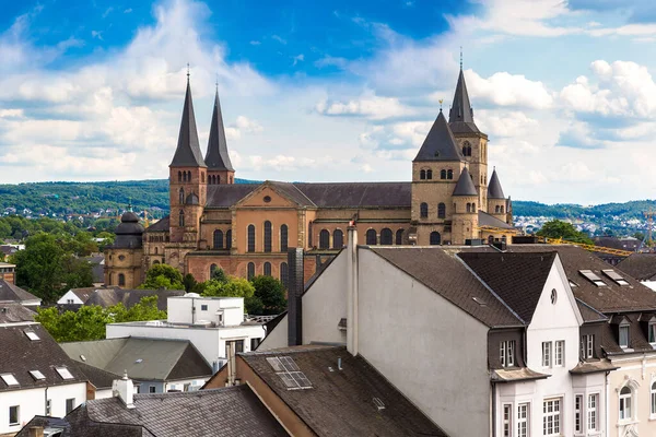 Vista Aérea Panorámica Tréveris Hermoso Día Verano Alemania —  Fotos de Stock