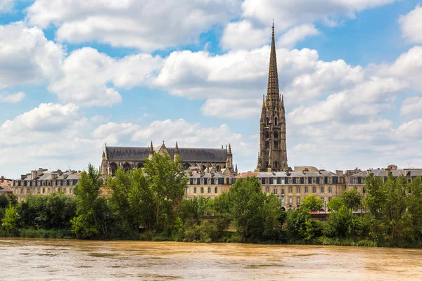 Cattedrale Saint Michel Bordeaux Una Bellissima Giornata Estiva Francia — Foto Stock