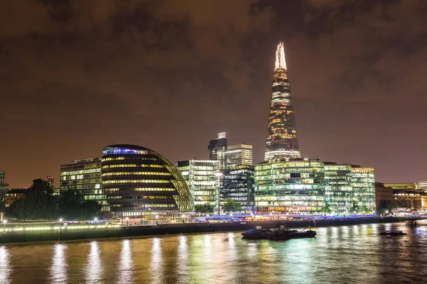 Natt Liggande Shard London England United Kingdom — Stockfoto