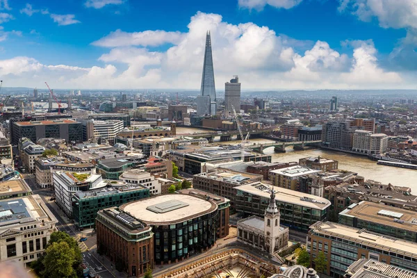 Воздушный Вид Лондон Осколки Прекрасный Летний День Англия Великобритания — стоковое фото
