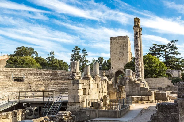 Anfiteatro Romano Arles Francia Hermoso Día Verano — Foto de Stock