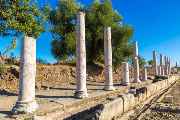 Ruiny Agory Starożytne Miasto Boku Piękny Letni Dzień Antalya Turcja — Zdjęcie stockowe