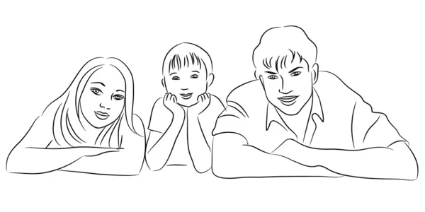 Familia. — Vector de stock