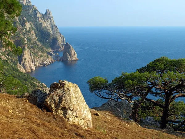 Ucrania. Crimea. Costa del Mar Negro . — Foto de Stock