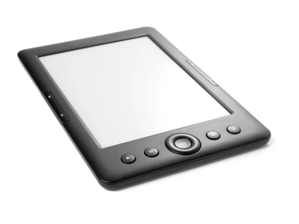 E-book reader izolat pe fundal alb . — Fotografie, imagine de stoc