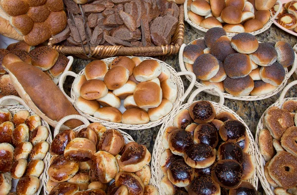 다양 한 빵집 제품 — 스톡 사진