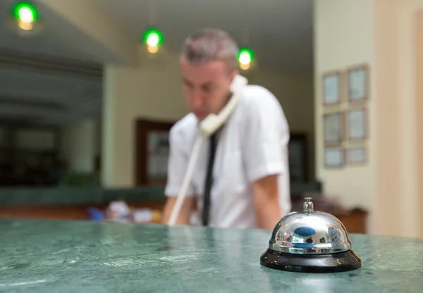 Zvonku recepce hotelu — Stock fotografie