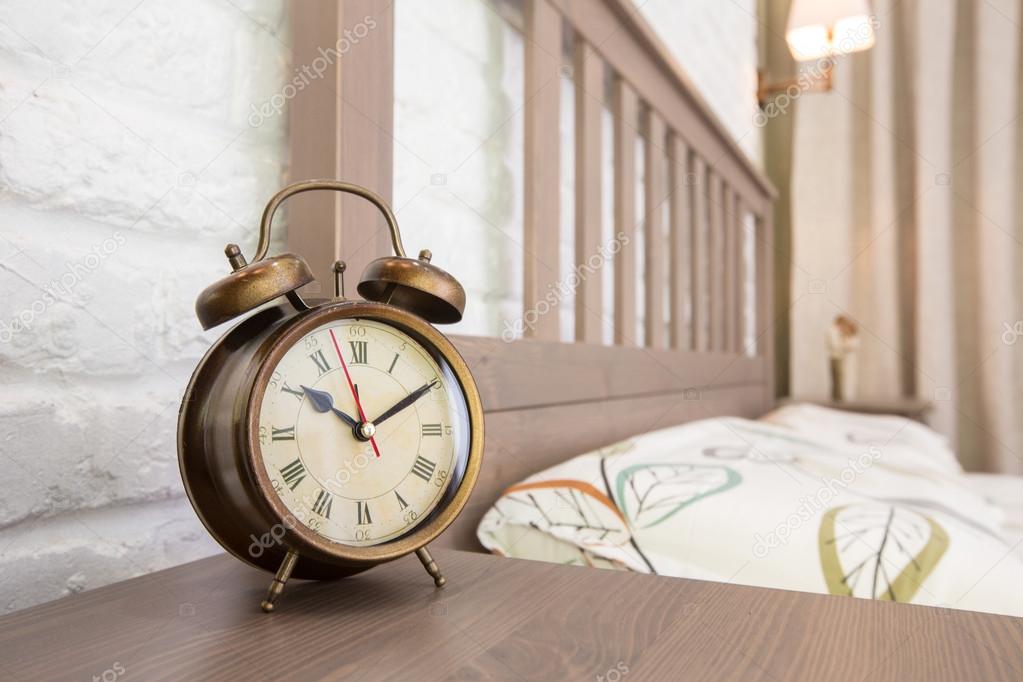 Bronze vintage alarm clock