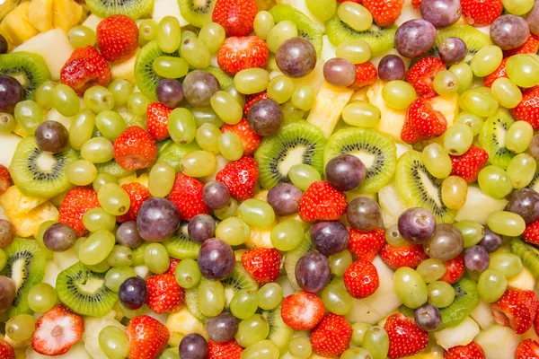 Parlak meyve salatası arka plan — Stok fotoğraf
