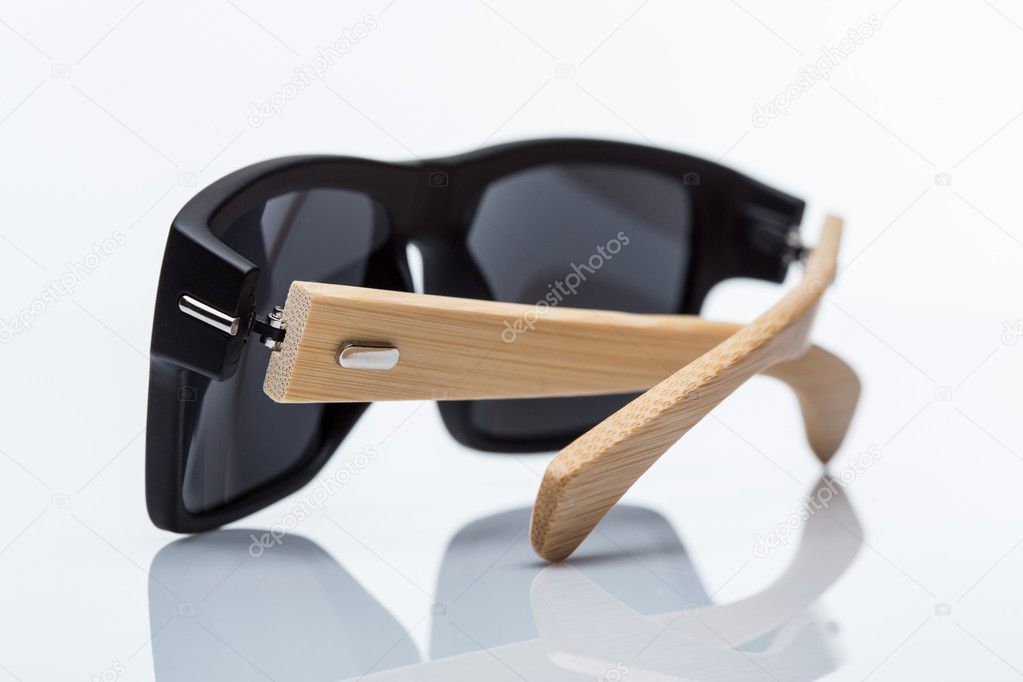 Sunglasses with wooden parts