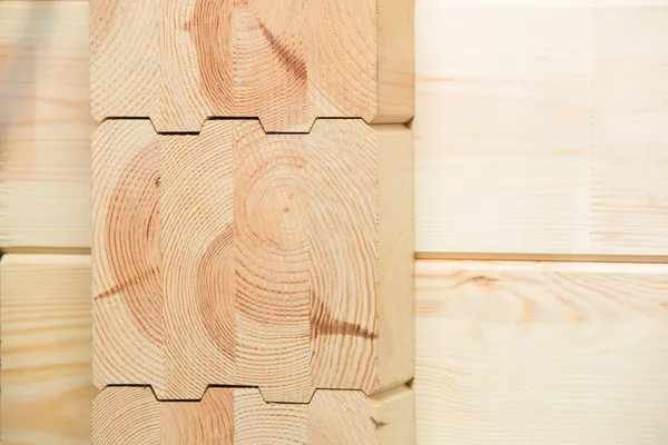 Glued timber construction elements — Stock Photo, Image