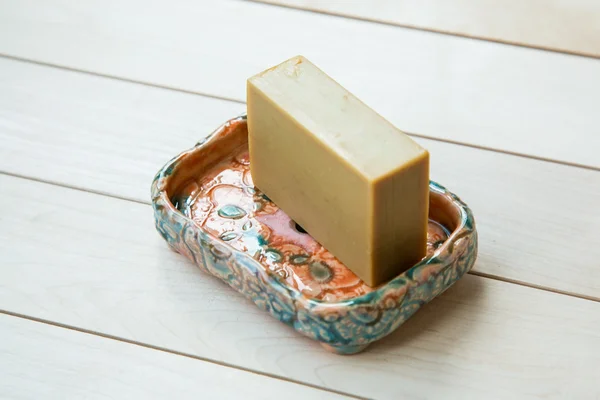 Soap in a soap-dish — Stock Photo, Image