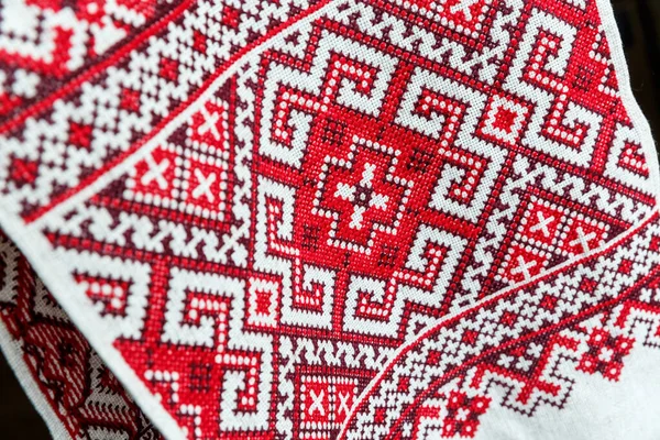 Traditionell Ukrainska Rusande Nyk Utsmyckad Med Ukrainska Broderi Tillverkad Linne — Stockfoto