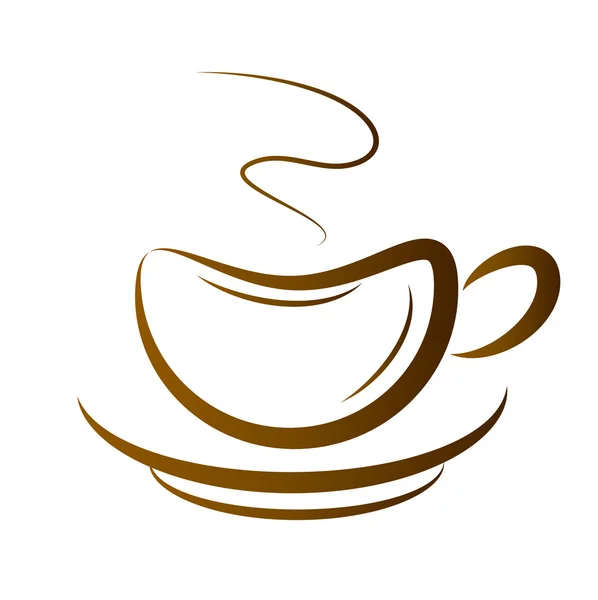 Taza de café vector — Vector de stock
