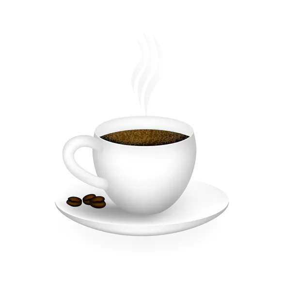 Taza de café vector — Vector de stock