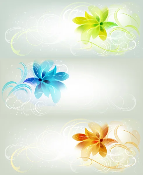Floral Backgrounds — Stock Vector