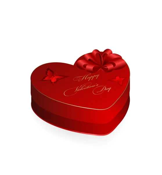 Valentinstag-Geschenkbox — Stockvektor