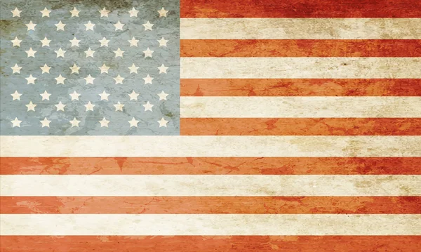 Гранж американский флаг — стоковый вектор