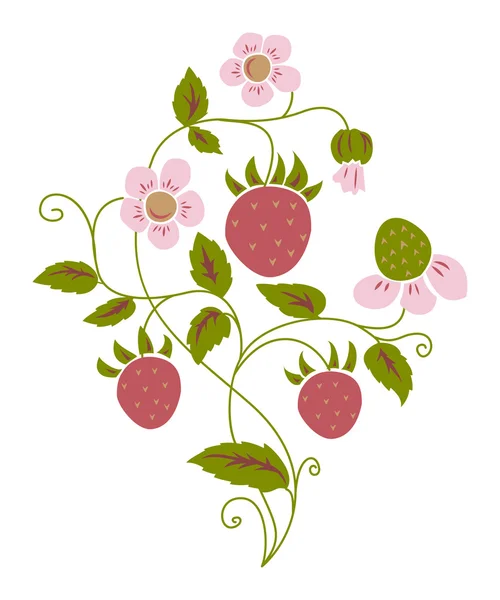 Fresa silvestre — Archivo Imágenes Vectoriales