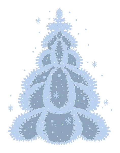 Árbol de diciembre — Vector de stock