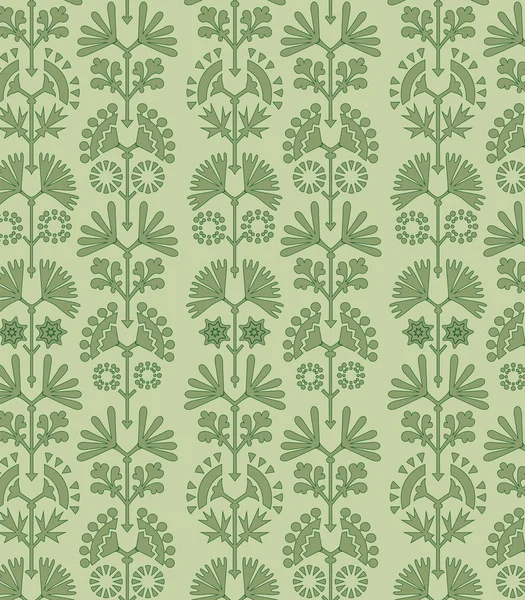 Green floral — Stock Vector