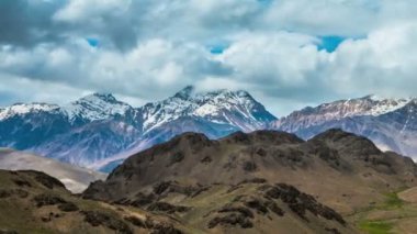 Timelapse.Spiti Vadisi, himachal pradesh, Hindistan