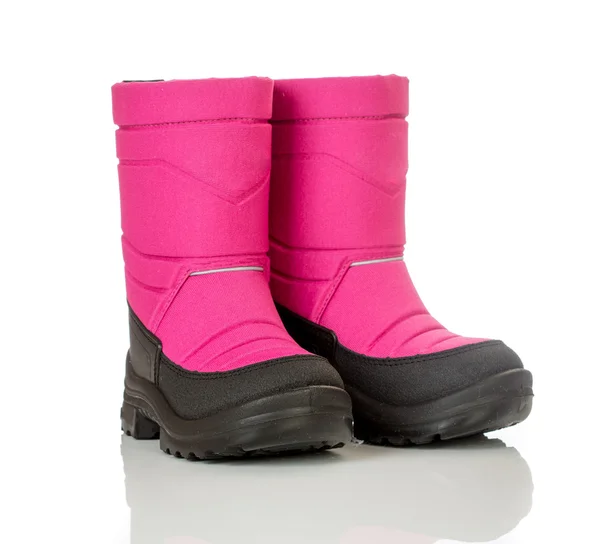 Růžový zimní botičky — Stock fotografie