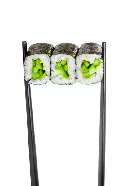 Sushi Roll (Kappa maki roll) on a white background — Stock Photo, Image