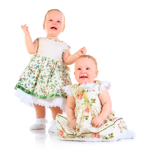 One years old baby girls — Stock Photo, Image