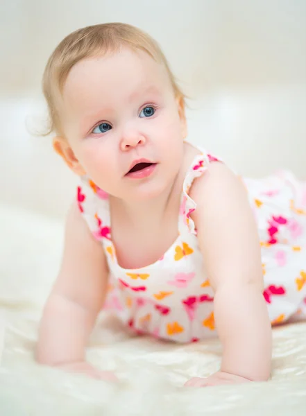 Één jaar oude babymeisje — Stockfoto